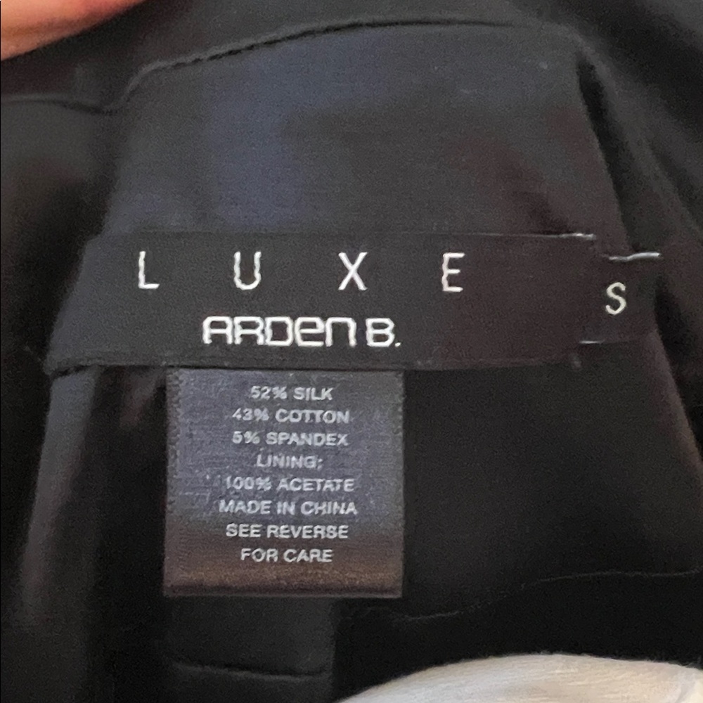 Vintage Arden B Luxe Black Women's Silk Beaded Blazer Coat - Picture 2 of 8